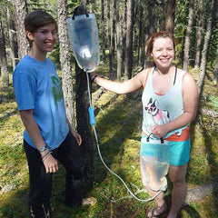 Platypus Gravity Works 4 on canoe trip