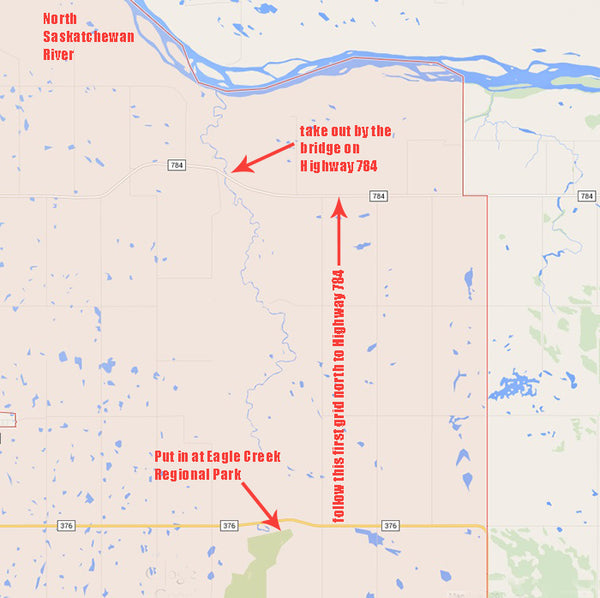 shuttle map Eagle Creek Saskatchewan