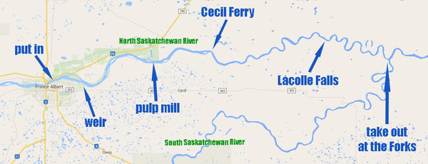 Saskatchewan River canoe trip Prince Albert to the Forks