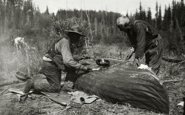 pitch repair on canoe