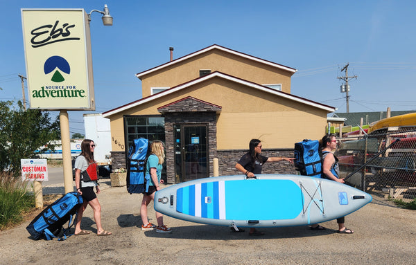 rental paddleboards at Eb's Source for Adventure