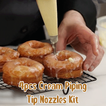 Cream Piping Tip Nozzles Kit