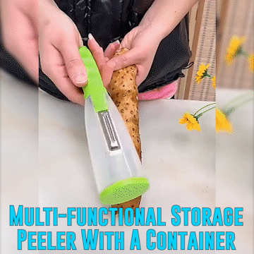 Stainless Steel Multi-functional Storage Peeler With Container