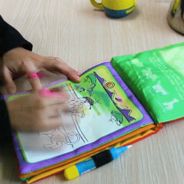 Cahier de coloriage à l'eau avec crayon magique – 9mois et moi