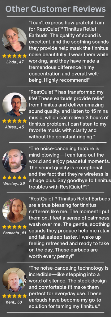 RestQuiet™ Tinnitus Relief Earbuds