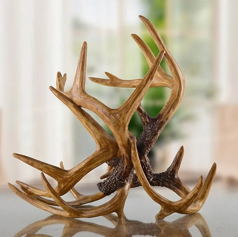 Antler Wine Bottle Holder by Allthingscurated is hand-crafted from resin and hand-painted to emulate the look of genuine antlers. Its beautiful sculptural form makes it a great gift for any occasion as well as a perfect addition for the holiday to give your winter tablescape a cabin vibe and for holding your favorite wines a the table. On its own, it’s a decorative, ornamental piece that gives a luxurious look to your mantel, tabletop or shelf. Measuring approximate 33cm or 13 inches in height, 35cm or 13.7 inches wide and a depth of 23cm or 9 inches. data-mce-fragment=