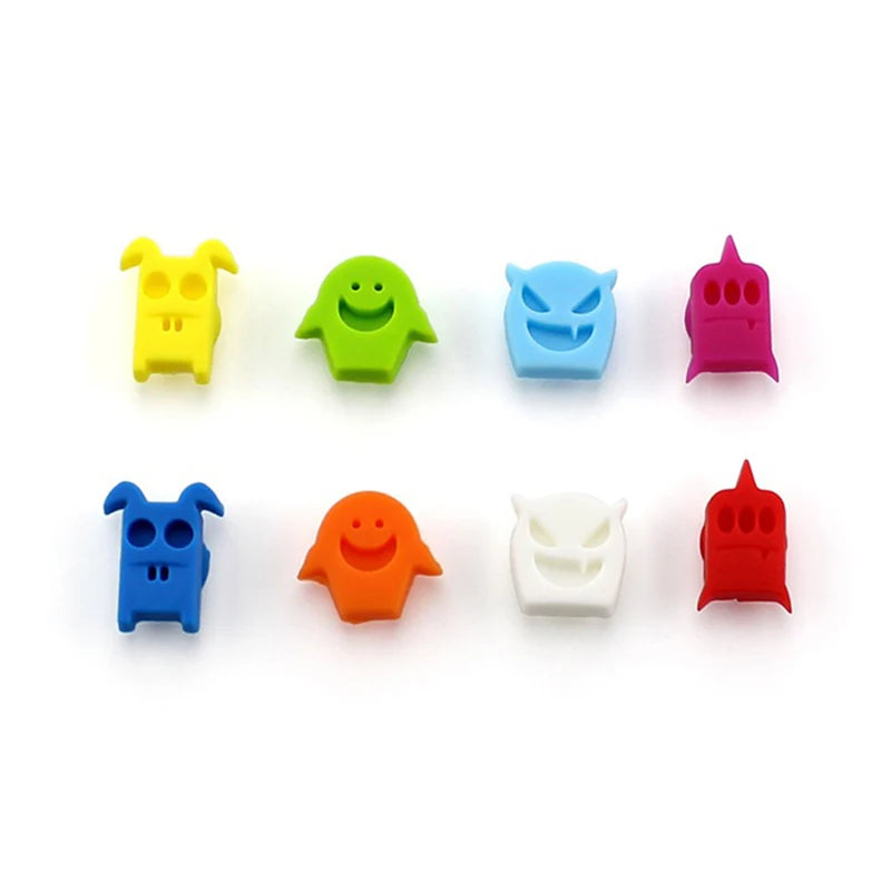 Demon Shape Glass Markers by Allthingscurated are made from high-quality and eco-friendly silicone. Designed in colorful demon shape faces, they look so fun and adorable. Come as a set in 4 designs and 8 different colors. They are the perfect solution for tagging and differentiating drinks for your guests.