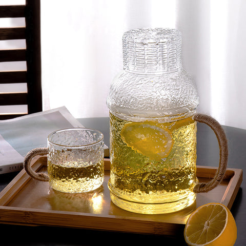 Kiv Hammered Glass Pitcher