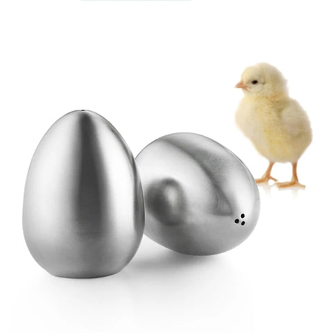 Introducing Metallic Egg Shape Salt and Pepper Shaker by Allthingscurated. This shaker is crafted from stainless steel and comes in 5 delightful colors. Perfect for Easter celebrations and as a housewarming gift. It will add a touch of playfulness to your dining table and spice up your meals with a little humor.