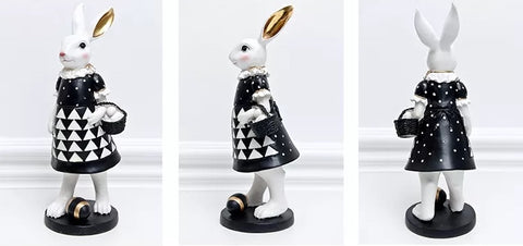 Our Regal Rabbit Family Figurines by Allthingscurated are beautifully-crafted and decorative. Made high-quality resin, these unique figurines will add a touch of elegance and whimsy to your home décor. Available in 6 designs, they are the perfect additions to your spring and Easter decorations.