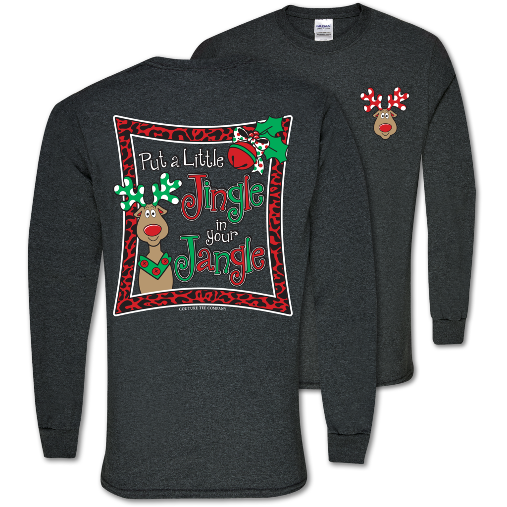 Southern Couture Jingle in your Jangle Holiday Long sleeve T-Shirt ...