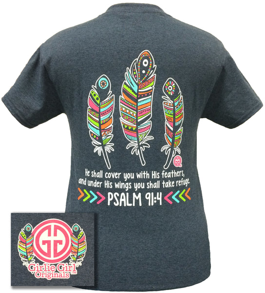 Girlie Girl Originals Aztec Feathers Psalm 91:4 Christian ...