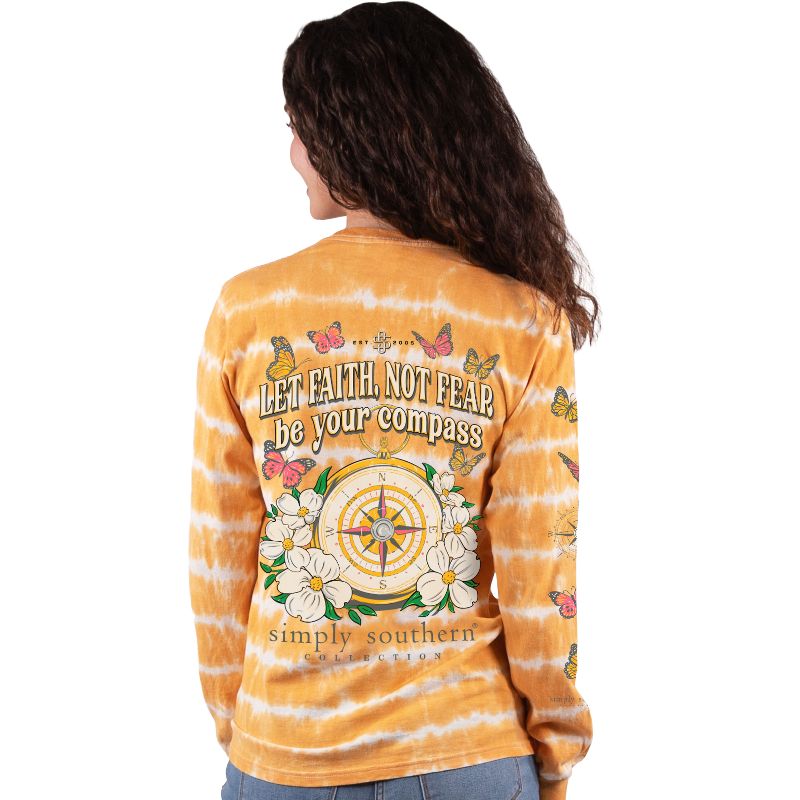 Simply Southern Paisley Turtle Tie Dye Long Sleeve T-Shirt - SimplyCuteTees