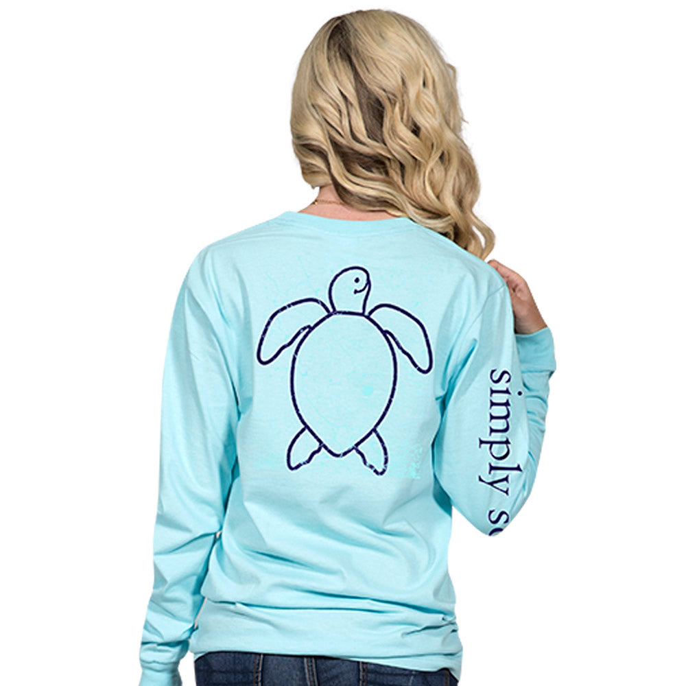 Simply Southern Save The Turtles Collection Vintage Logo Long Sleeve T ...