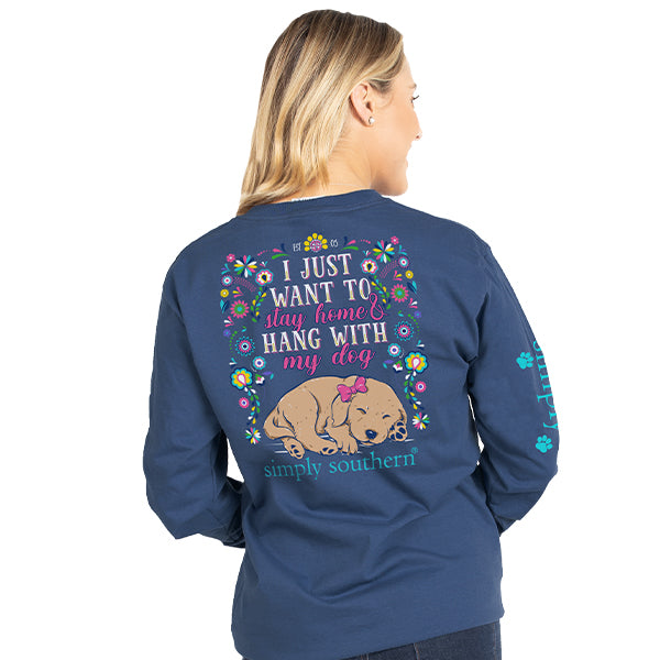 Simply Southern Youth Preppy Hang With My Dog Long Sleeve T-Shirt ...