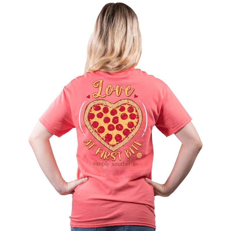 love at first bite pizza t shirt