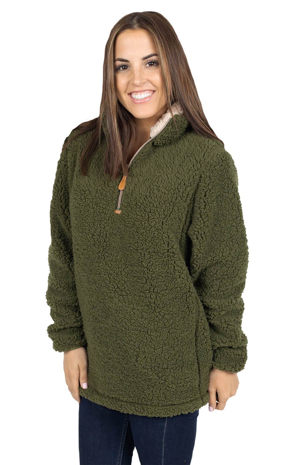 army green pullover