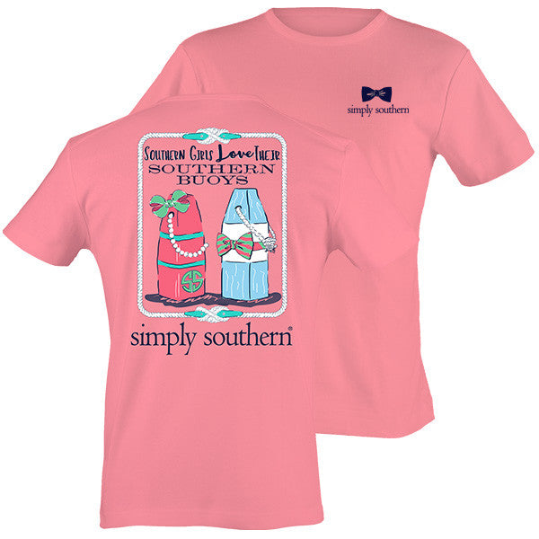 Simply Southern Southern Girls Love Southern Buoys Bright T-Shirt ...