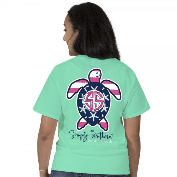 Simply Southern Preppy USA Flag Save The Turtles Collection T-Shirt ...