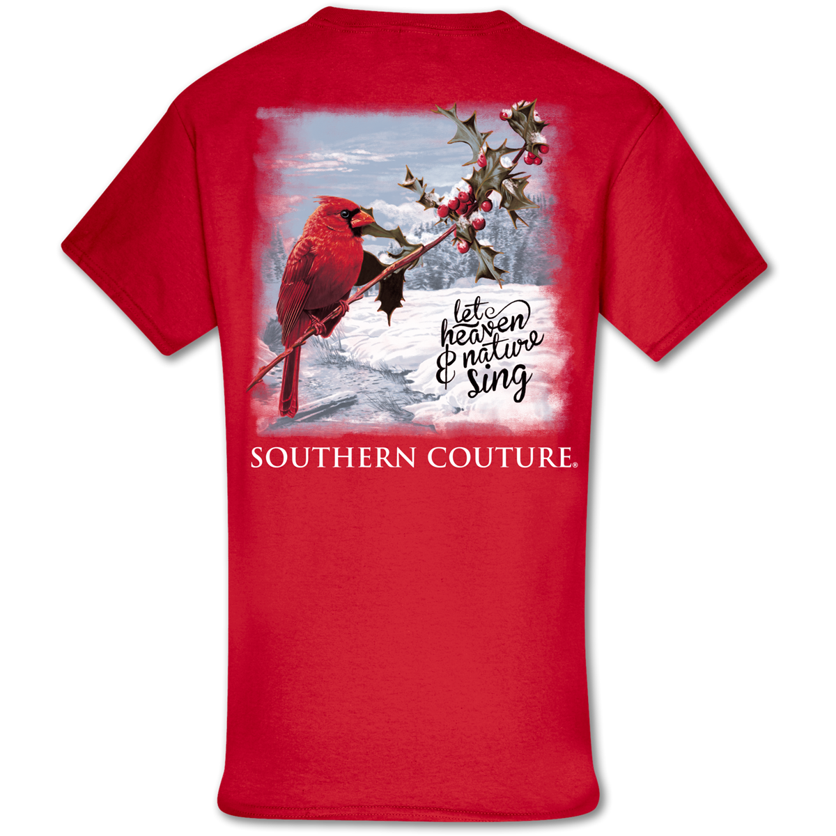 Cherished Girl Cardinal Christmas Long Sleeve T-Shirt - SimplyCuteTees