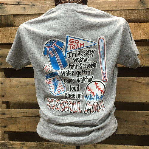 BB085 Baseball Mom Blue Bandana Sublimation Print — Southern