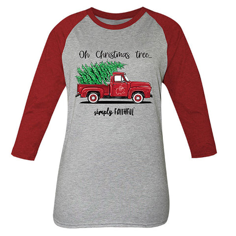 Simply Faithful By Simply Southern Christmas Truck Long Sleeve T-Shirt ...