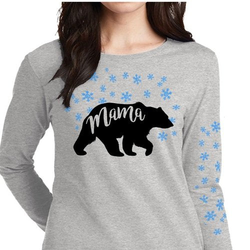 Go West Mama Bear Short Sleeve Slate / S