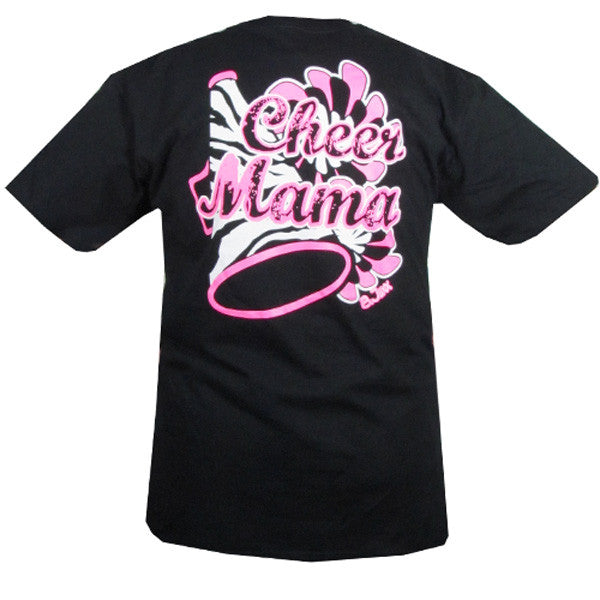 Bjaxx Cheer Mama Mom Cheerleading Zebra Sports Girlie Bright T Shirt