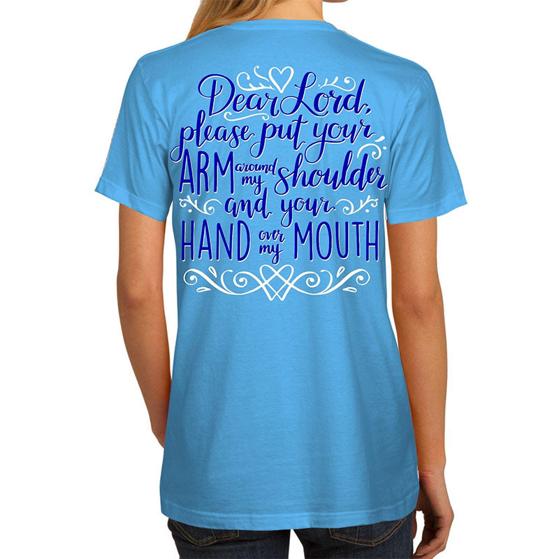 Southern Attitude Dear Hand Over Mouth T-Shirt - SimplyCuteTees