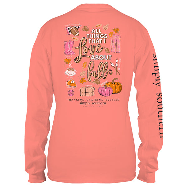 Simply Southern Preppy Love About Fall Fall Long Sleeve TShirt