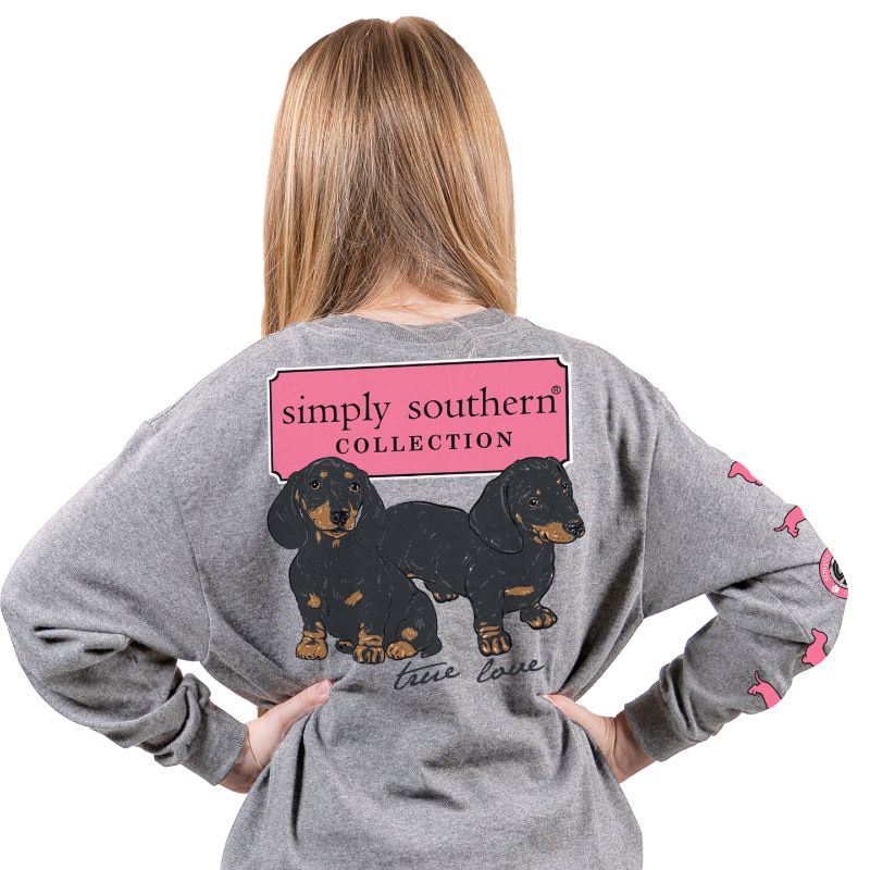 Simply Southern True Love Pups Dog Long Sleeve T-Shirt