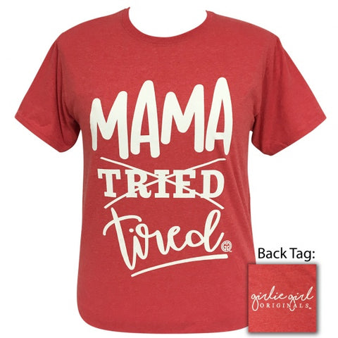 Girlie Girl Originals Preppy Mama Tired T-Shirt | SimplyCuteTees