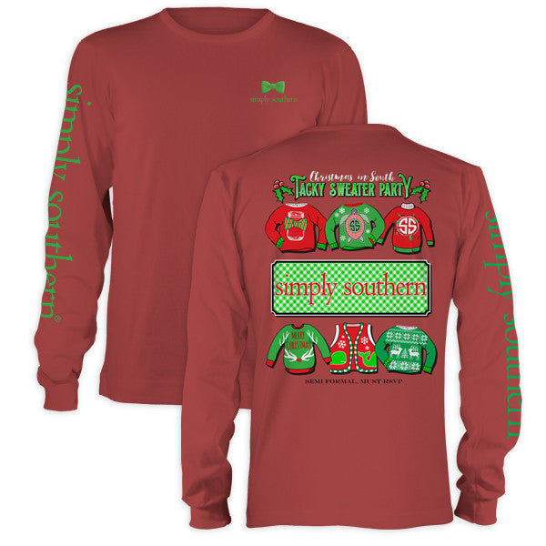 SALE Simply Southern Christmas Tacky Sweater Party Holiday Long Sleeve ...