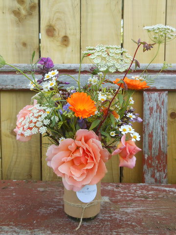 rose valley organic flowers grown in Cornwall