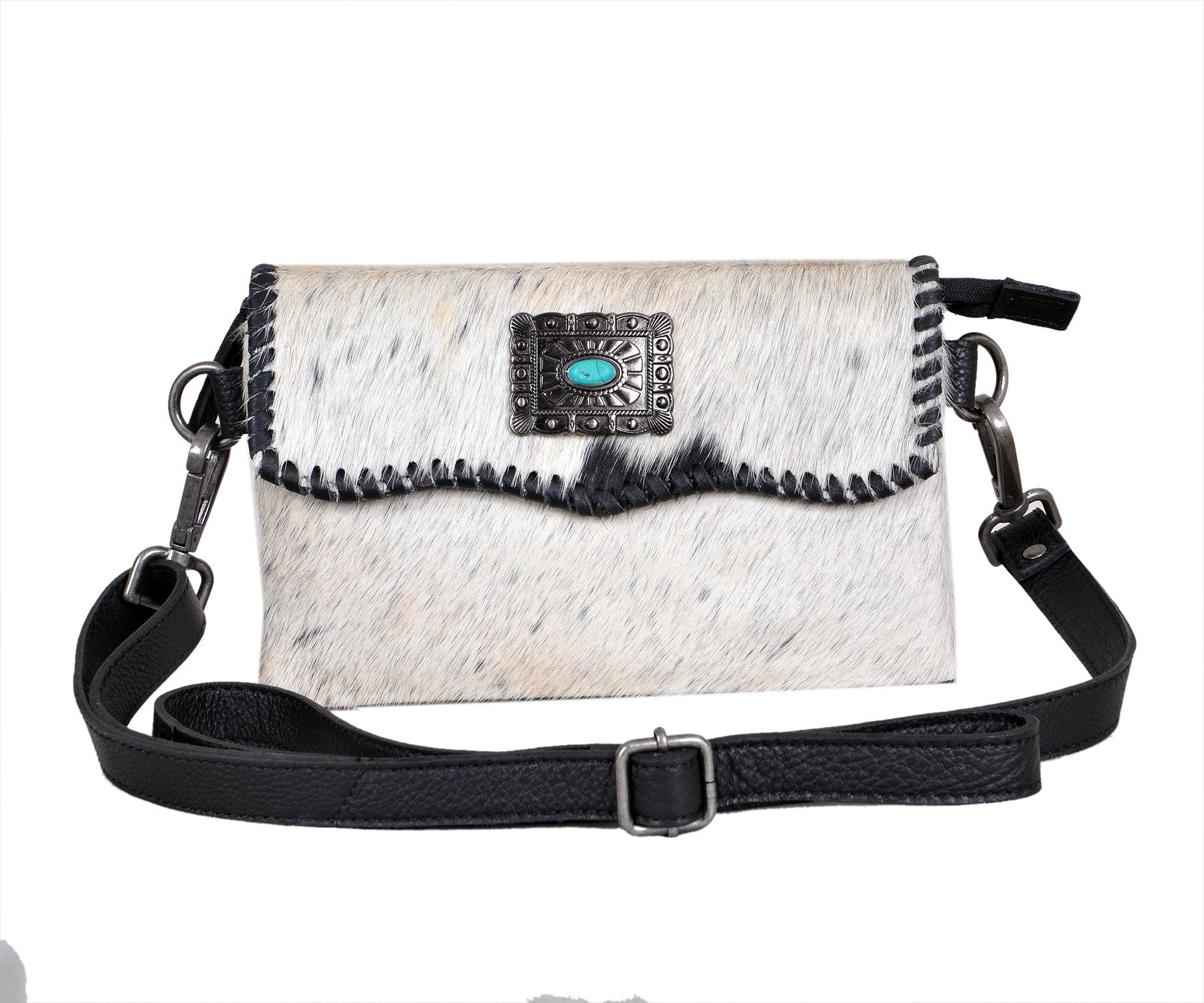 Rafter T Ranch Women's Cowhide Crossbody Bag Purse