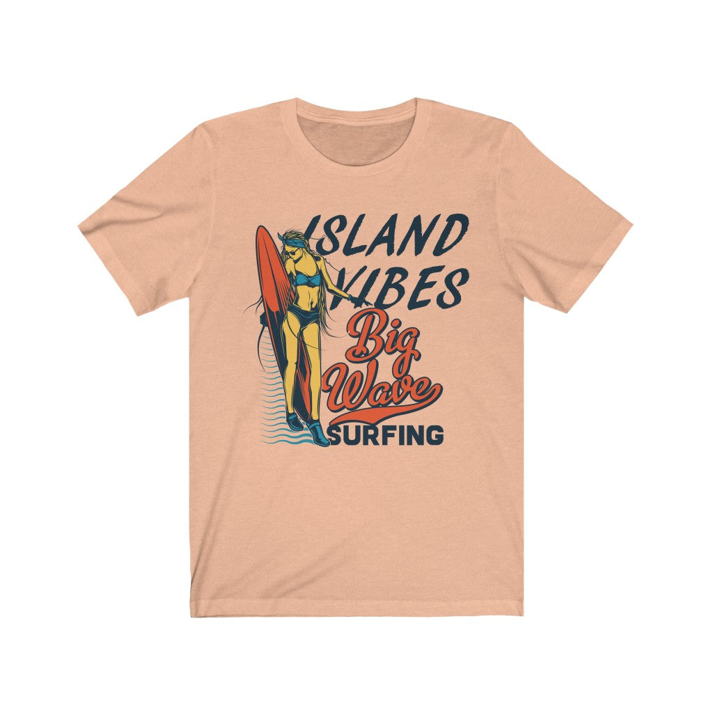 Island T-Shirt Island Big Vibes Surfing – Wave Men\'s Vibes