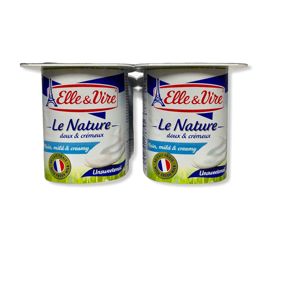 Elle Vire Dessert Lacte Nature Non Sucre 4x125g Easy Meal And Co