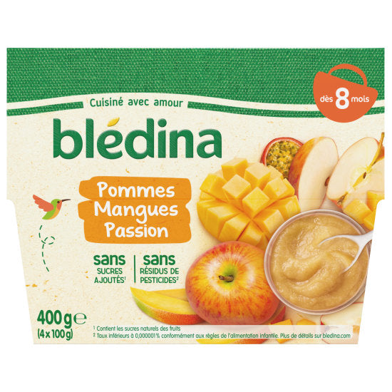 Bledifruit Pomme Mangue Passion 4x100g Des 8 Mois Bledina Easy Meal And Co