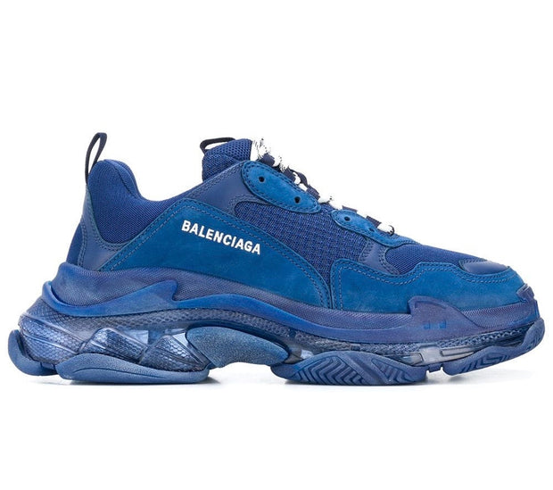 Balenciaga Triple S Navy Clear Sole 