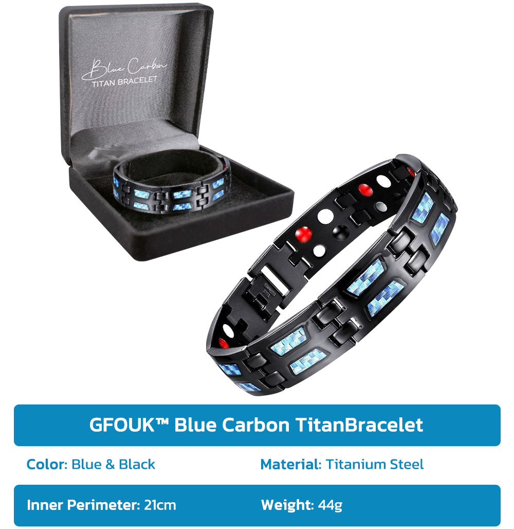 GFOUK™ Blau Carbon TitanArmband 