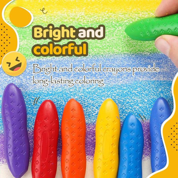 Crayons For Kids Peanut,Washable Crayons for Kids Ages 2-4,24 Colors  Non-Toxic Crayons,Easy to Hold Peanut Crayons for Toddlers Babies,Coloring  Art Supplies (24colors) 