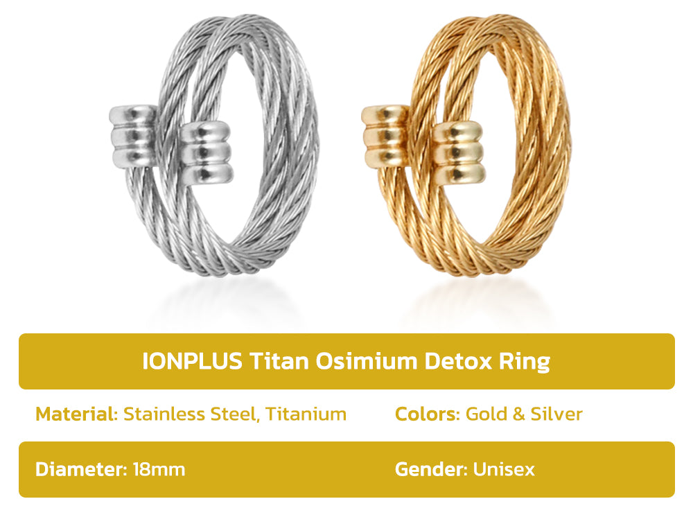 IONPLUS Titan Osimium Detox Ring