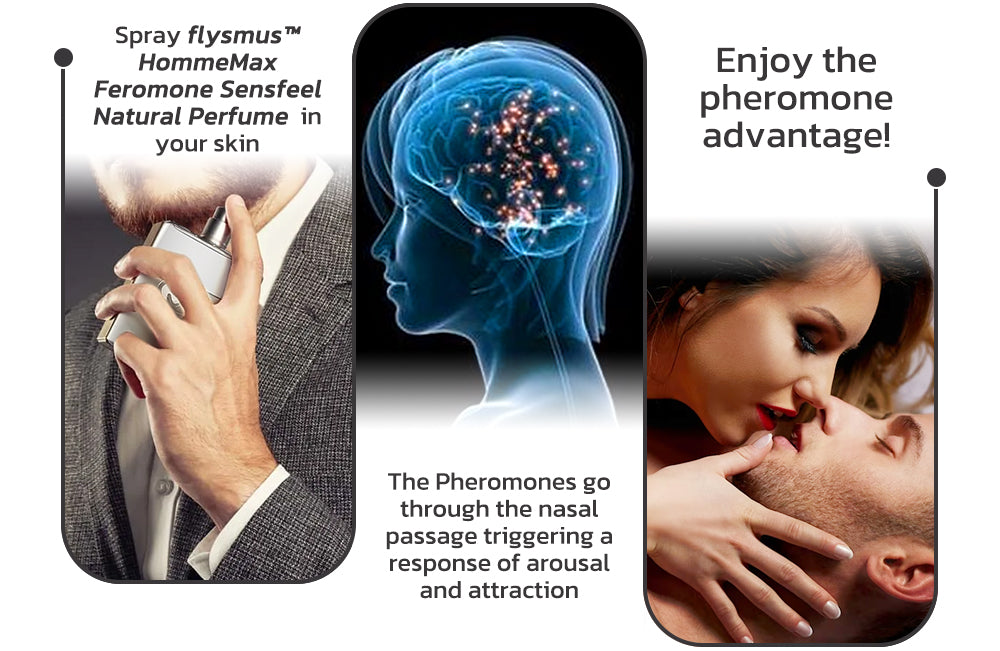 flysmus™ HommeMax Feromone Sensfeel Natural Perfume 