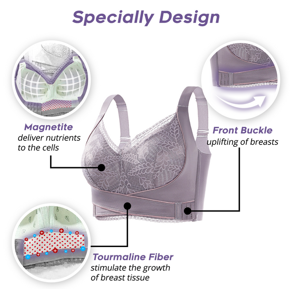 LUCKYSONG™ EleganzaCurve Tourmaline Fiber Recontour Bra