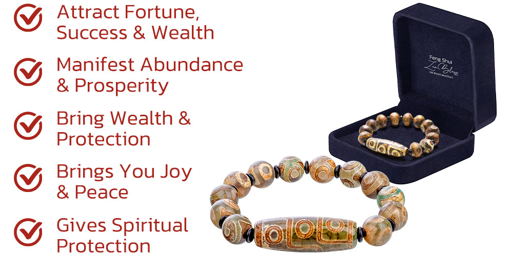 Feng Shui ZenBless Dzi Beads Bracelet