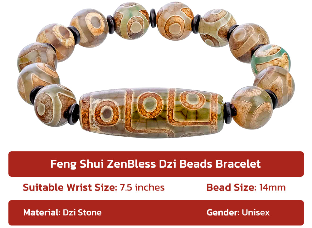 Feng Shui ZenBless Dzi Beads Bracelet