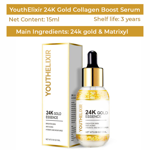 YouthElixir™ 24K Gold Collagen Boost Serum