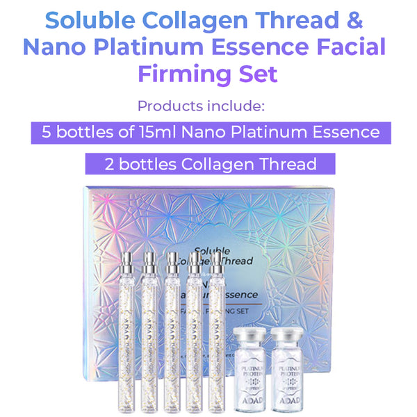 Soluble Collagen Thread & Nano Platinum Essence Gesichtsstraffungsset