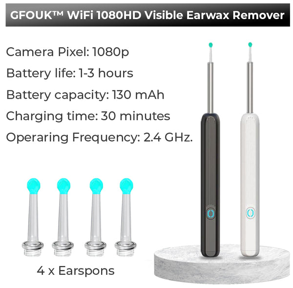 GFOUK™ WiFi 1080HD Visible Earwax Remover