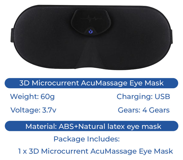 3D Microcurrent AcuMassage akių kaukė